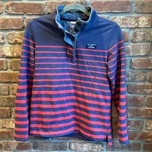 LL Bean Womens Striped Rugby Shirt